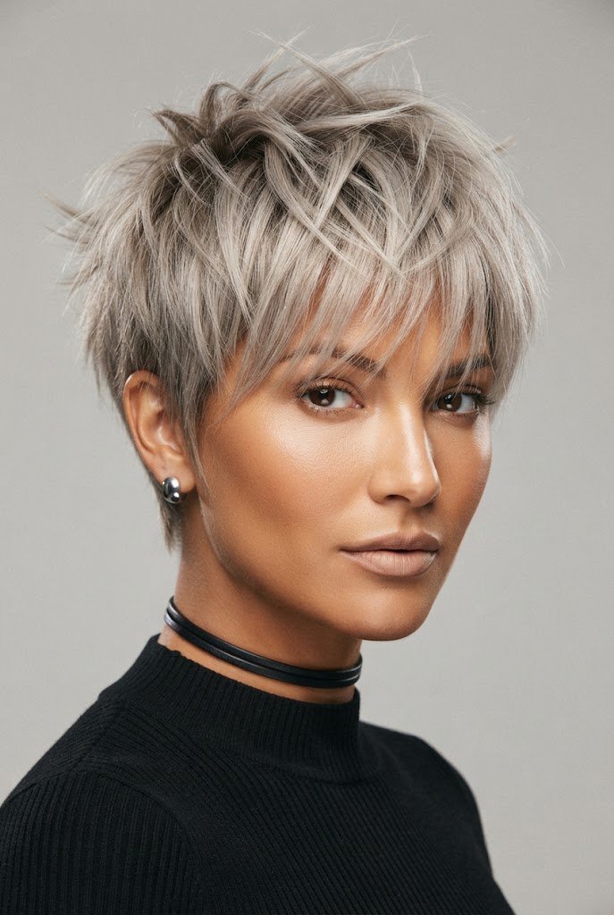 Ash Blonde Textured Crop — beach hairstyles for short hair style outfit
