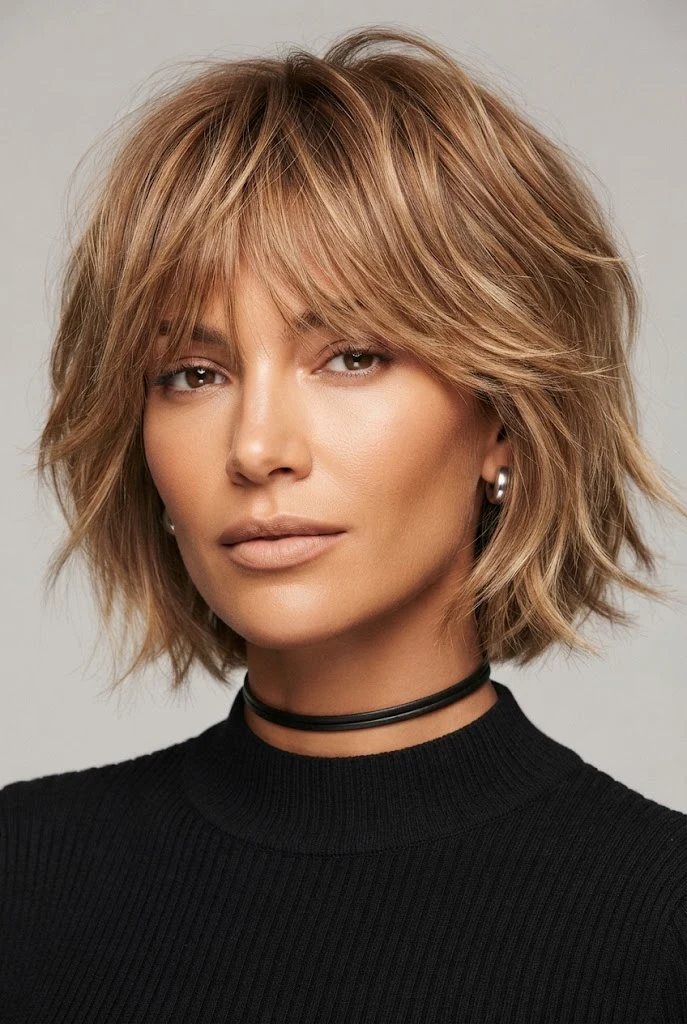 Softly Feathered Layers — beach hairstyles for short hair style outfit