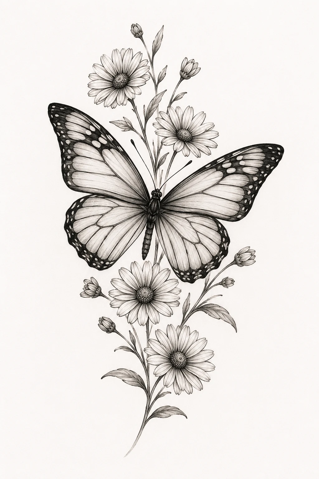 September Birth Flower Butterfly Tattoo — birth flower butterfly tattoo style outfit
