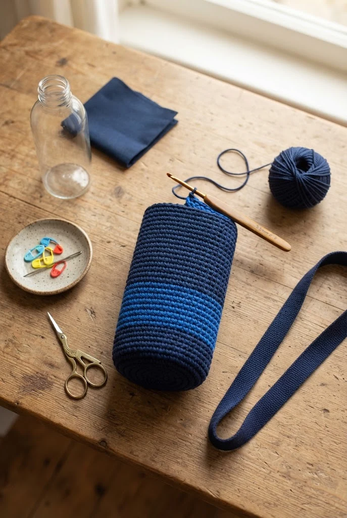Sporty Crossbody Water Bottle Holder — bottle bag crochet style outfit
