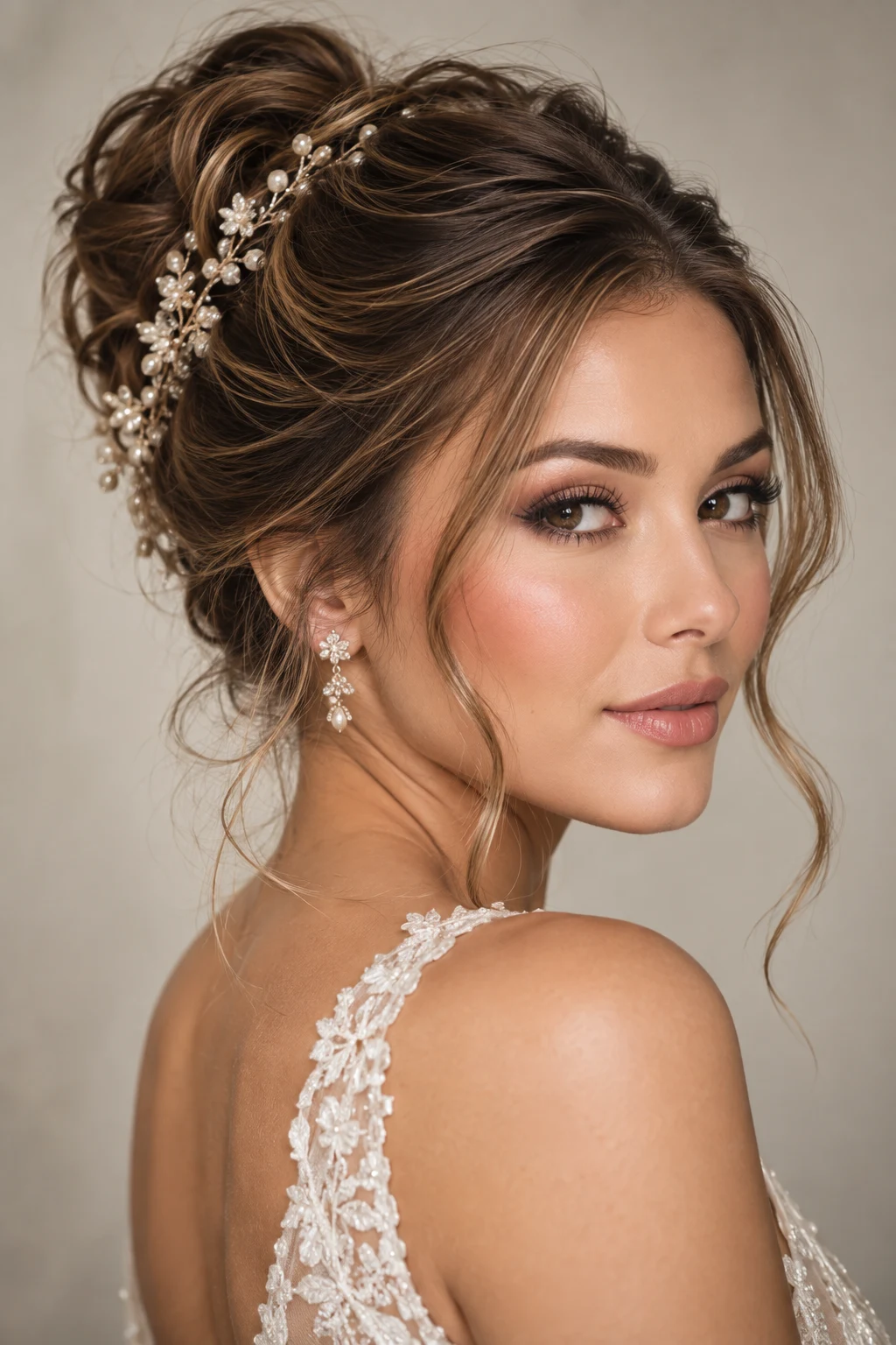 Textured Bridal Bun + Rosy Glow — Bridal Hair And Makeup style outfit