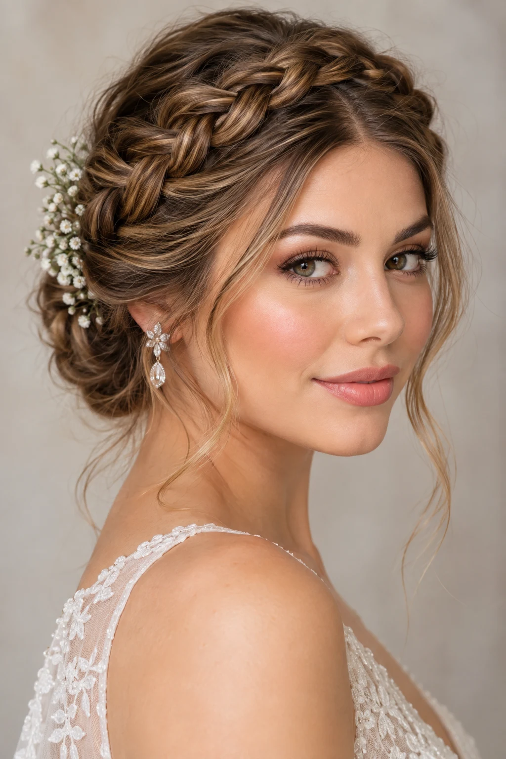 Braided Crown + Fresh Natural Makeup — Bridal Hair And Makeup style outfit