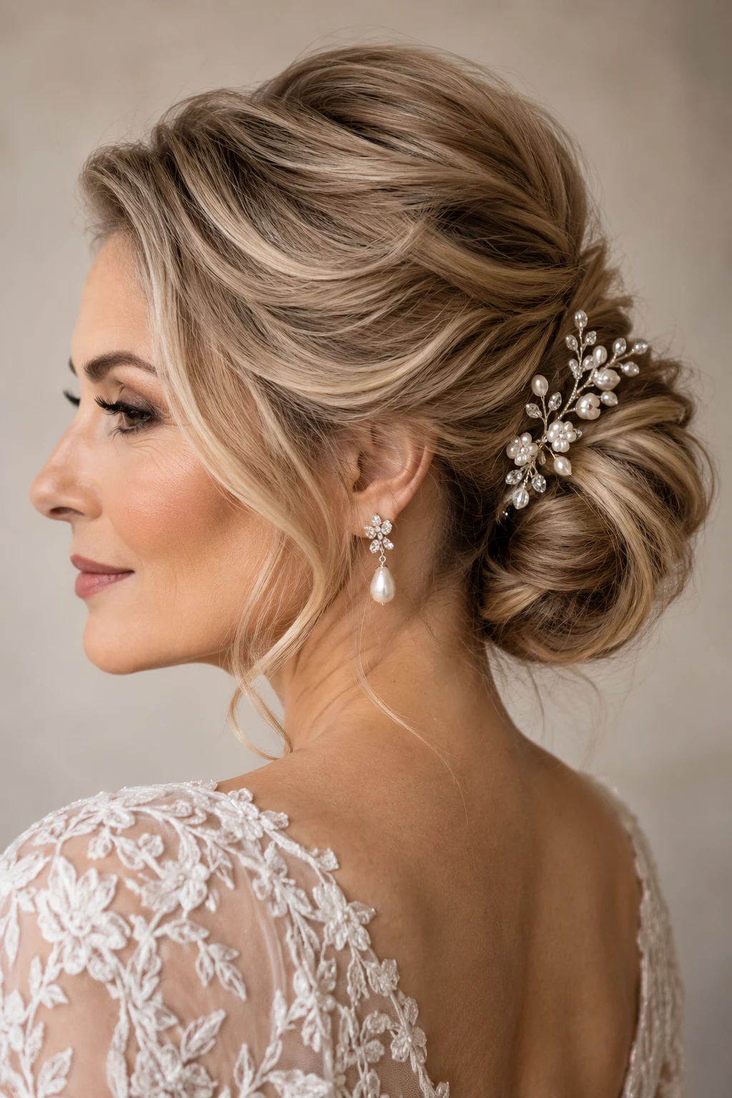 Elegant Bridal Bun for Mature Brides — Bridal Hairstyles for Long Hair style outfit