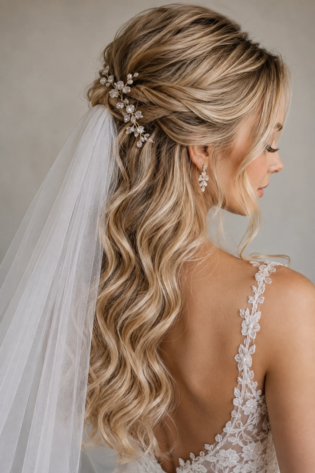 Bridal Hairstyles With Veil Half Up — bridal hairstyles with veil style outfit