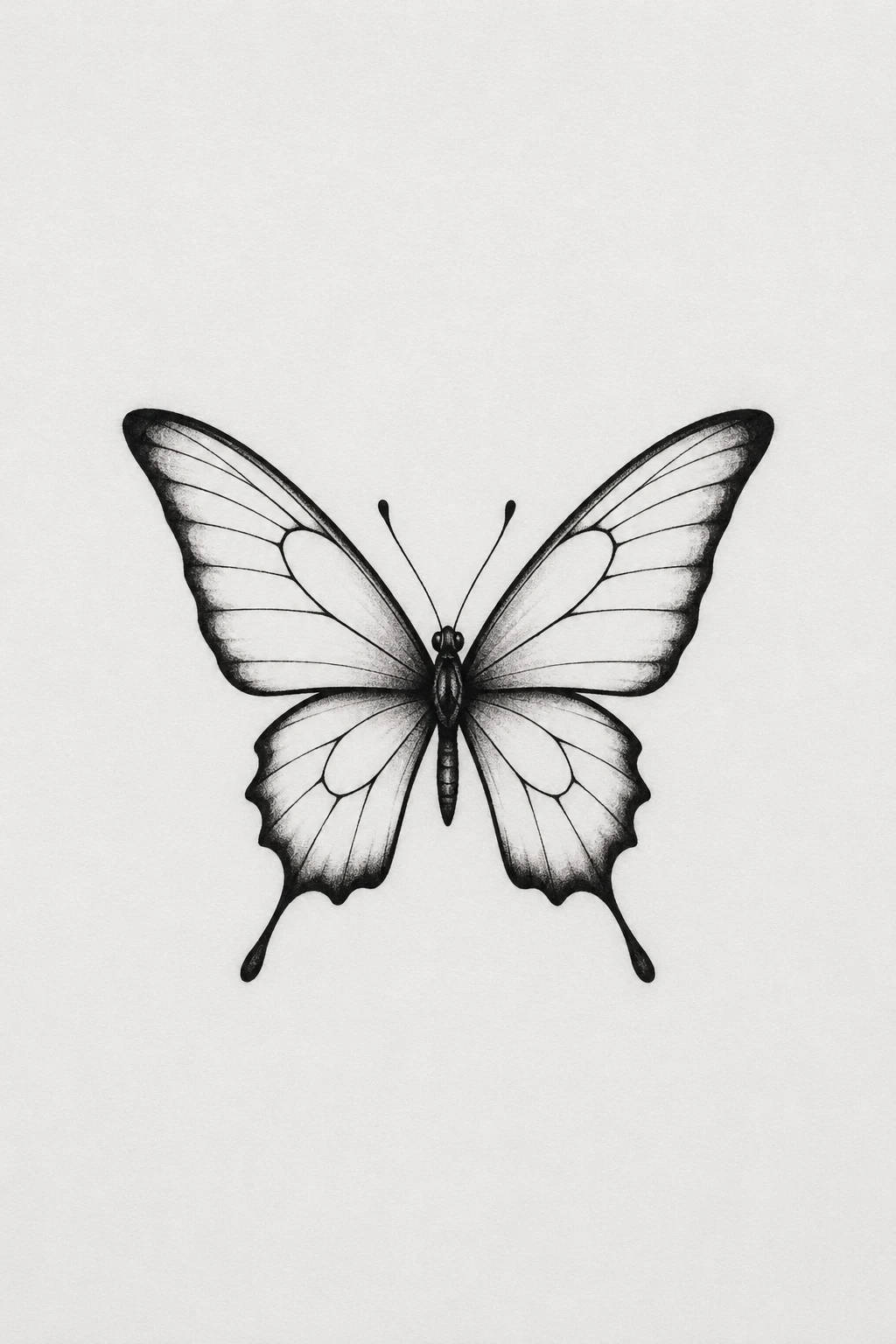 Minimalist Butterfly Stencil — butterfly ankle tattoo style outfit