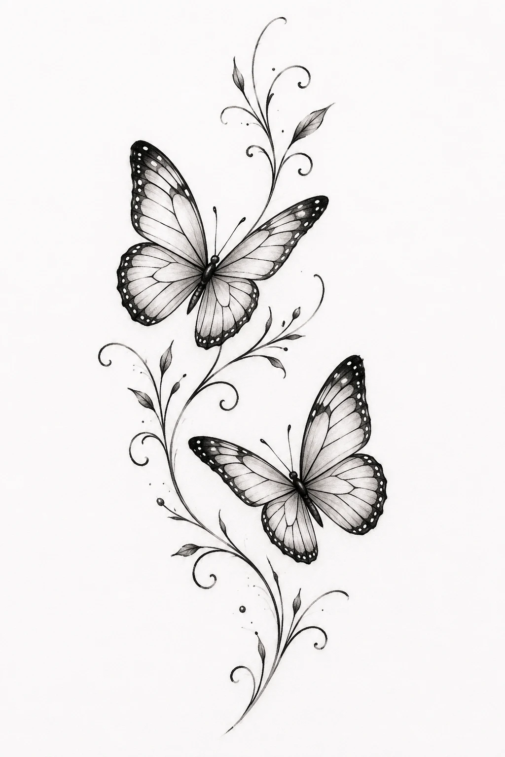 Matching Butterfly Pair — butterfly ankle tattoo style outfit