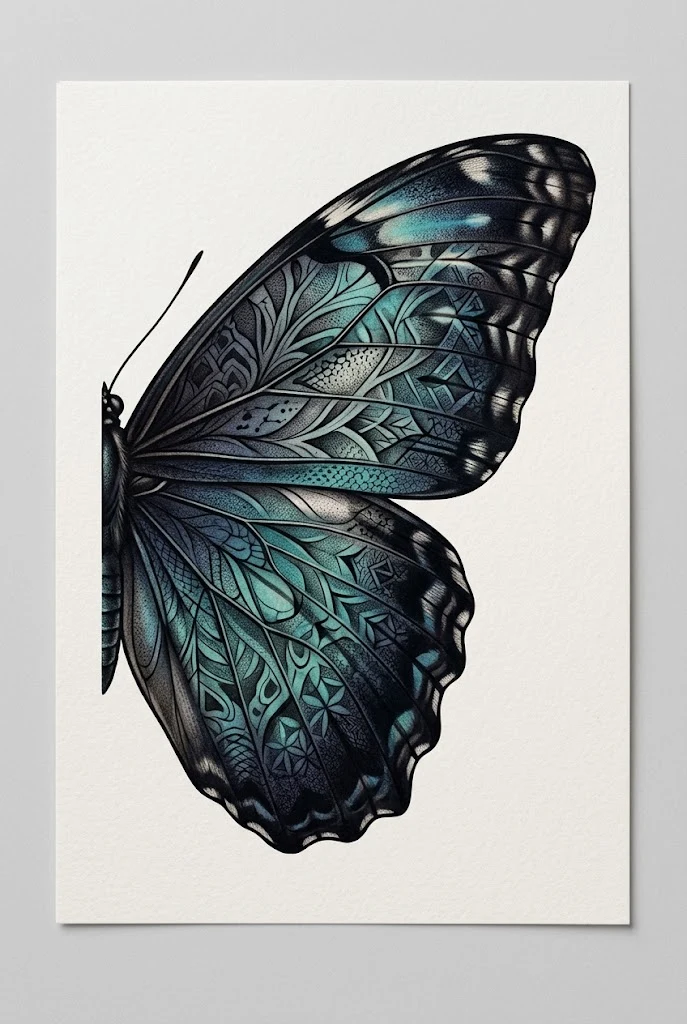 Macro Wing Close-Up Coverup — butterfly coverup tattoo style outfit