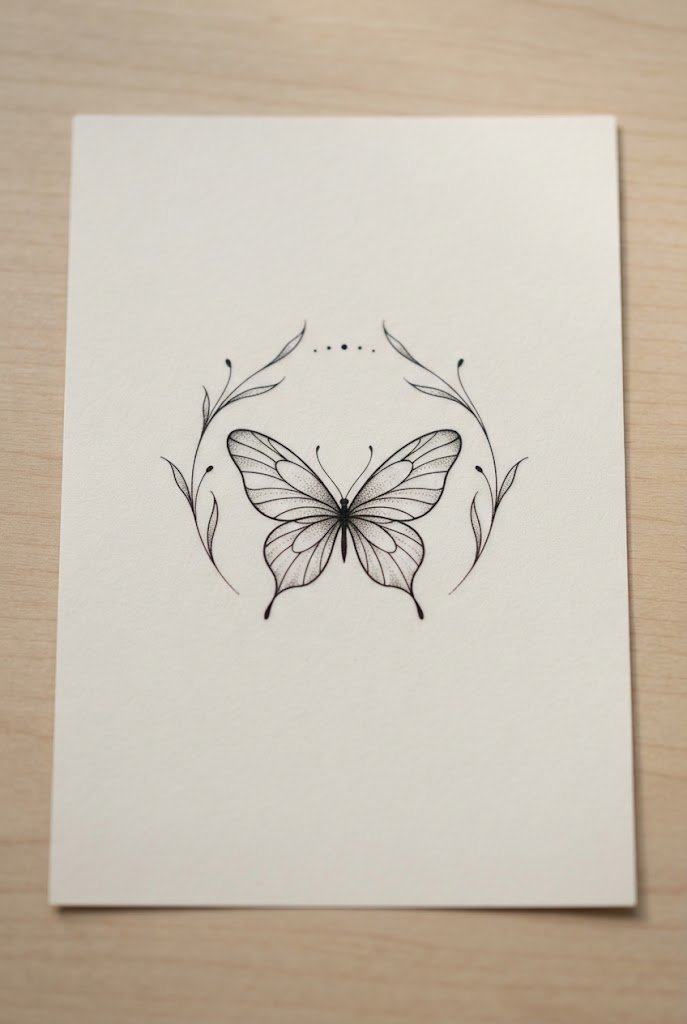 Conch Hollow Micro-Ink — butterfly ear tattoo style outfit