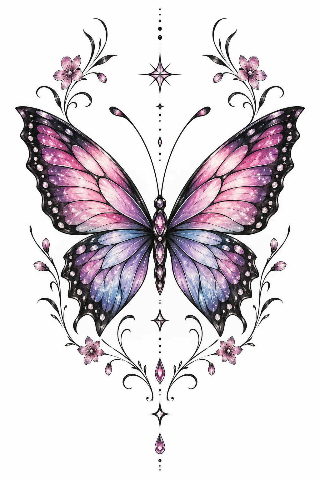 Temporary Butterfly Face Tattoo Before Going Permanent — butterfly face tattoo style outfit