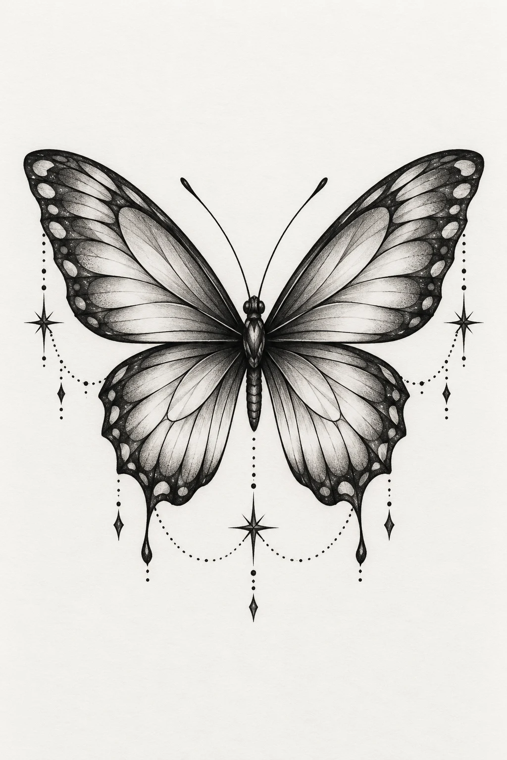 Butterfly Under the Eye — butterfly face tattoo style outfit