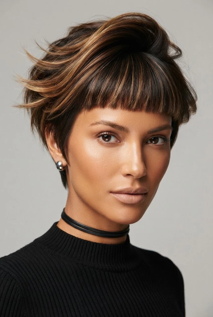 Honey Blonde Highlighted Butterfly — butterfly hairstyles for short hair style outfit
