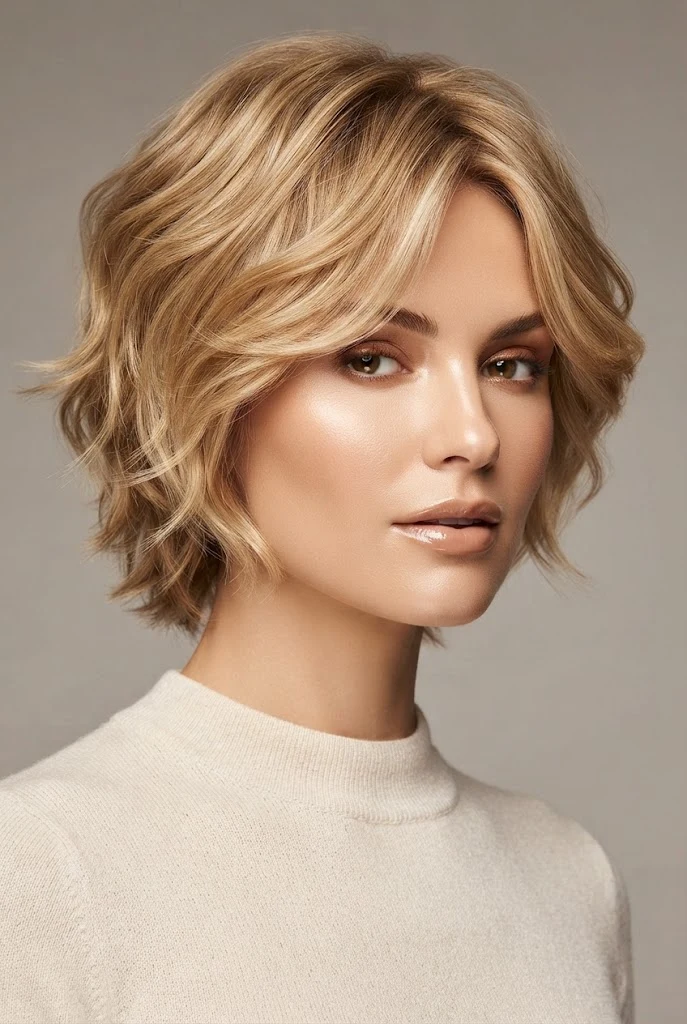 Golden Blonde Beachy Wings — butterfly hairstyles for short hair style outfit