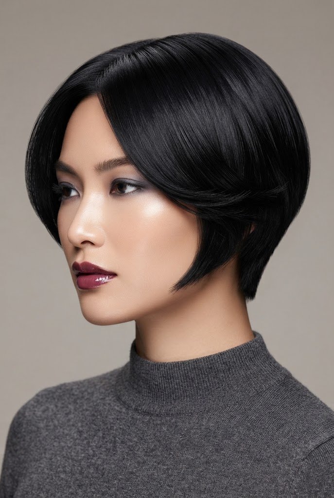 Jet Black Straight Wing — butterfly hairstyles for short hair style outfit