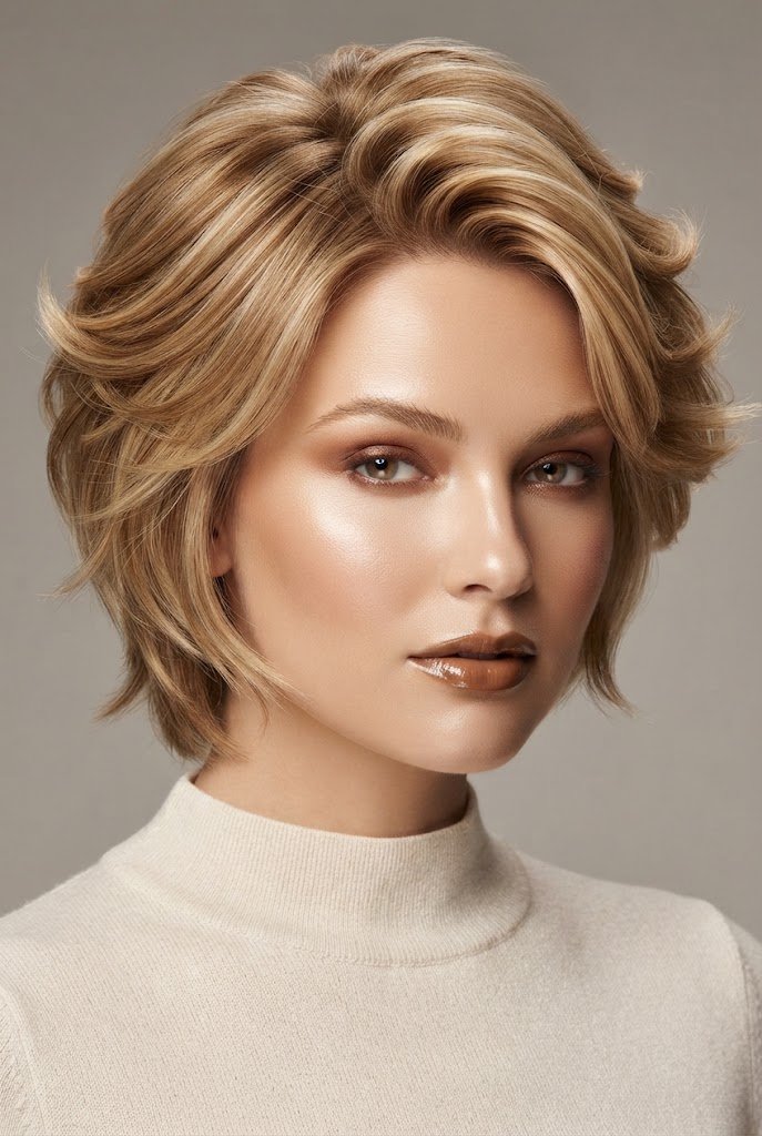 Honey Butter Round-Face Cut — butterfly hairstyles for short hair style outfit