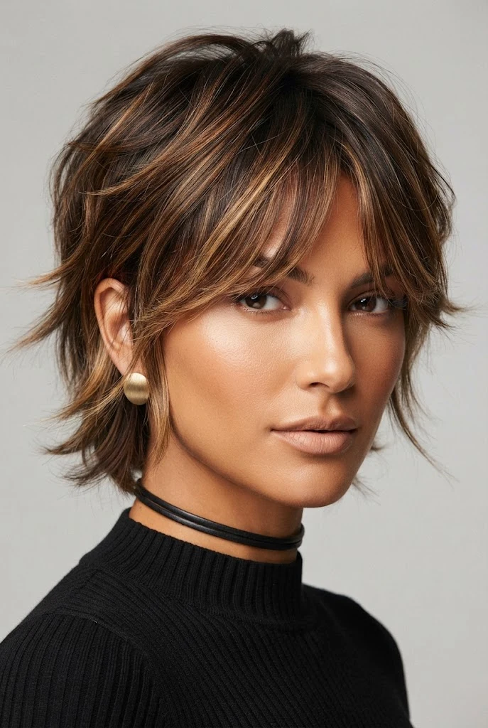 Shaggy Butterfly Pixie — butterfly hairstyles for short hair style outfit