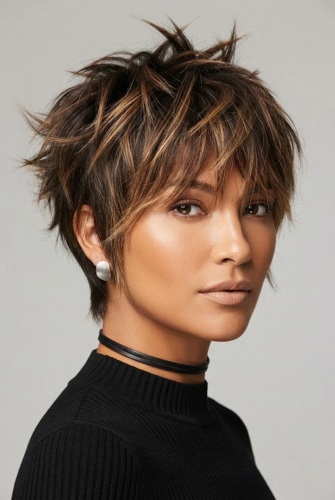 Sleek Straight Butterfly Layers — butterfly hairstyles for short hair style outfit