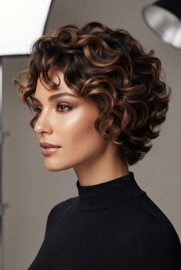 Caramel Espresso Curly Wings — butterfly hairstyles for short hair style outfit