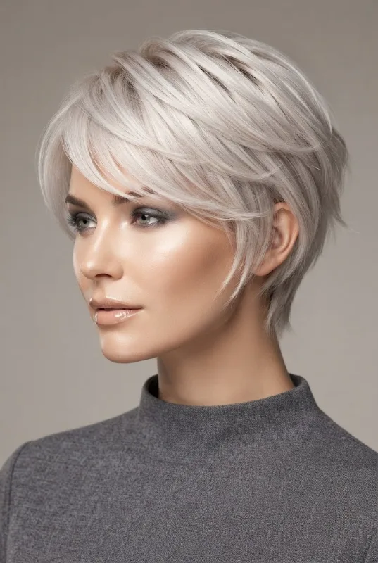 Platinum Pixie Butterfly — butterfly hairstyles for short hair style outfit