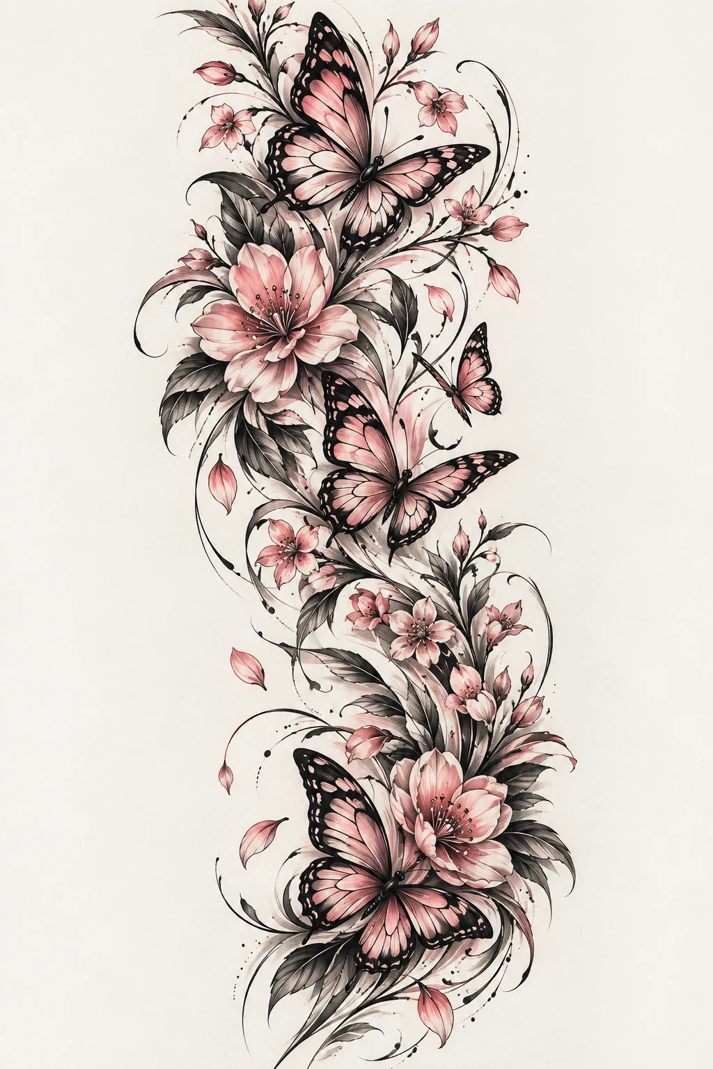 Forearm Butterfly Flow — butterfly half sleeve tattoo style outfit