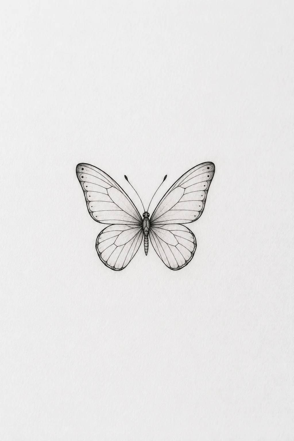 Tiny Fine-Line Butterfly — butterfly hand tattoo for women style outfit