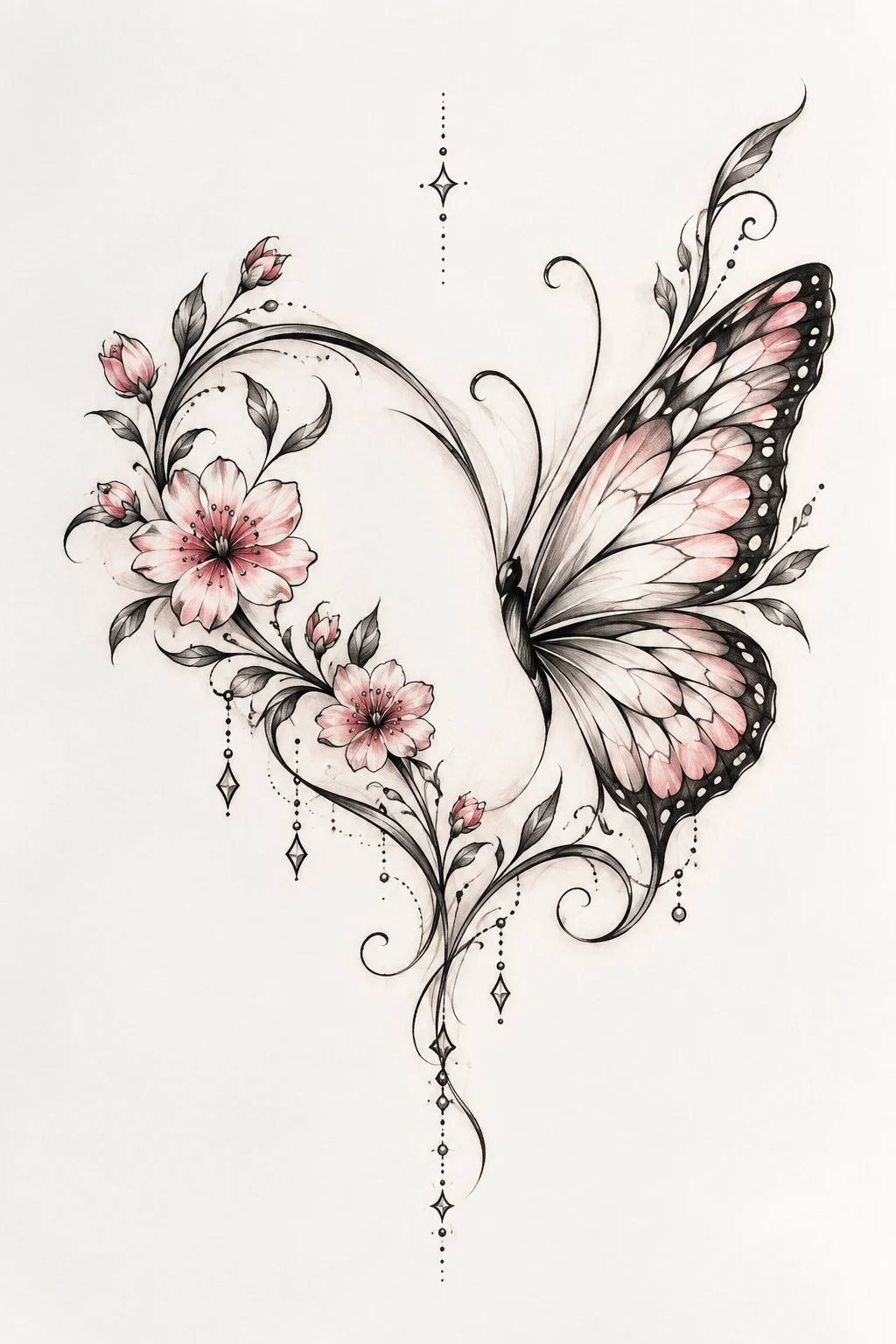 Butterfly Heart Tattoo With Name — butterfly heart tattoo style outfit