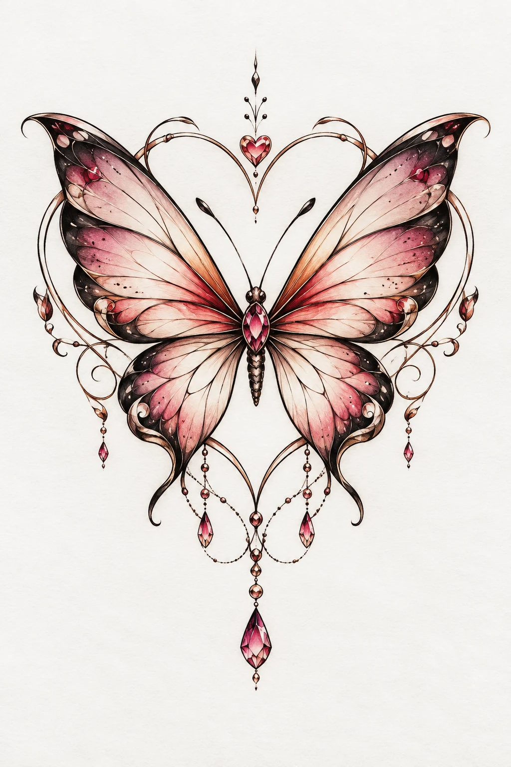 Butterfly Heart Tattoo on Wrist — butterfly heart tattoo style outfit
