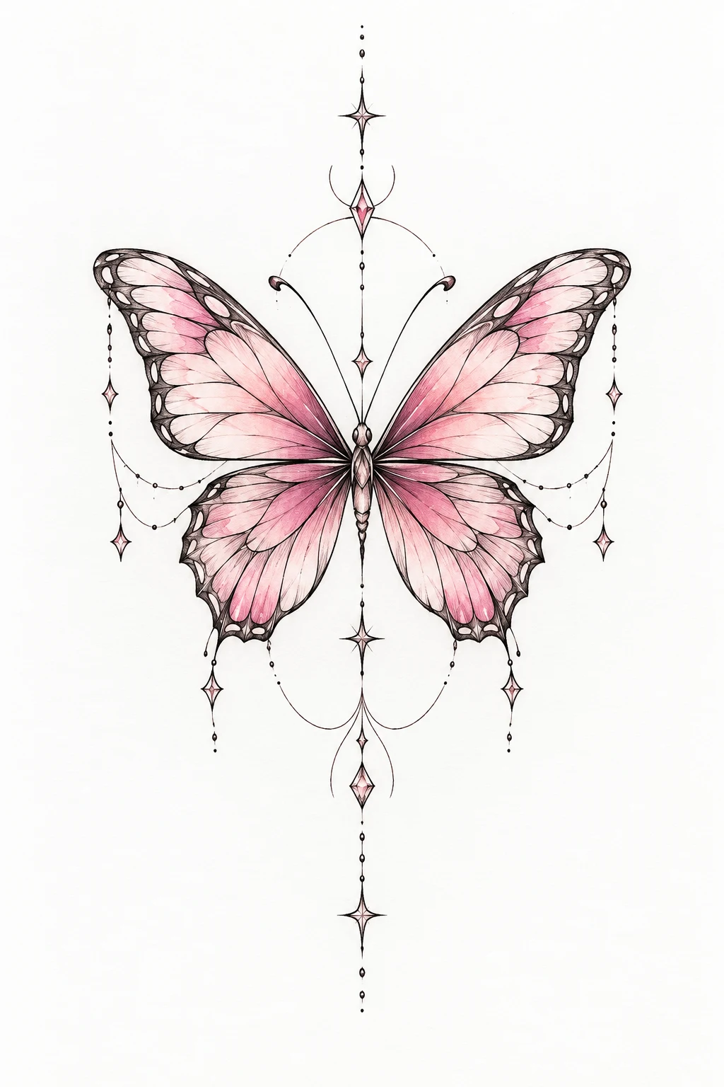 Fine-Line Butterfly Above the Knee — butterfly knee tattoo style outfit
