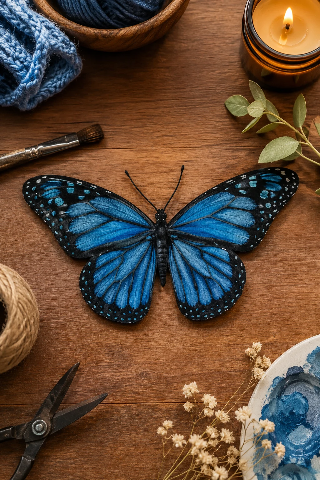 Blue Monarch-Inspired Butterfly — butterfly lower back tattoo style outfit