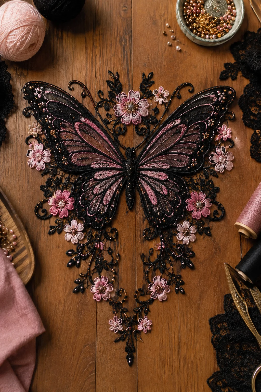 Butterfly Lower Back Tattoo With Flowers — butterfly lower back tattoo style outfit