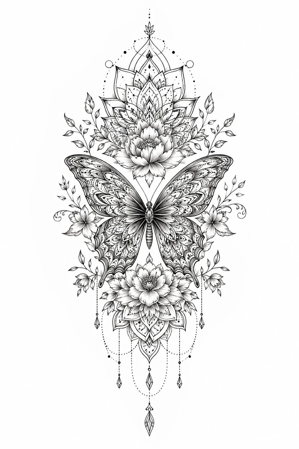 Floral Butterfly Mandala Tattoo Arm Design — butterfly mandala tattoo style outfit