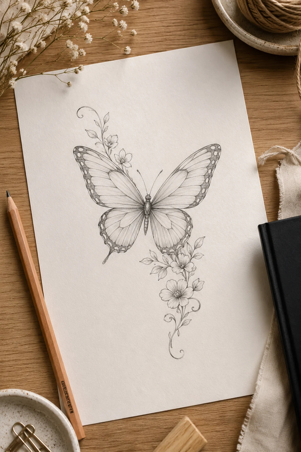 Handwritten Name Wings — butterfly memorial tattoo ideas style outfit