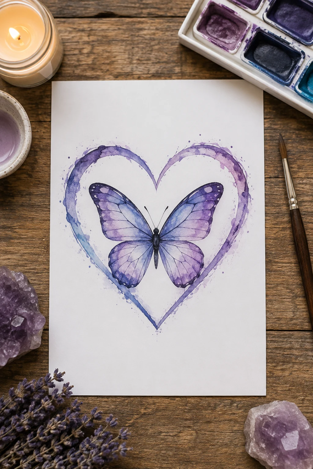 Butterfly Inside a Heart — butterfly memorial tattoo ideas style outfit