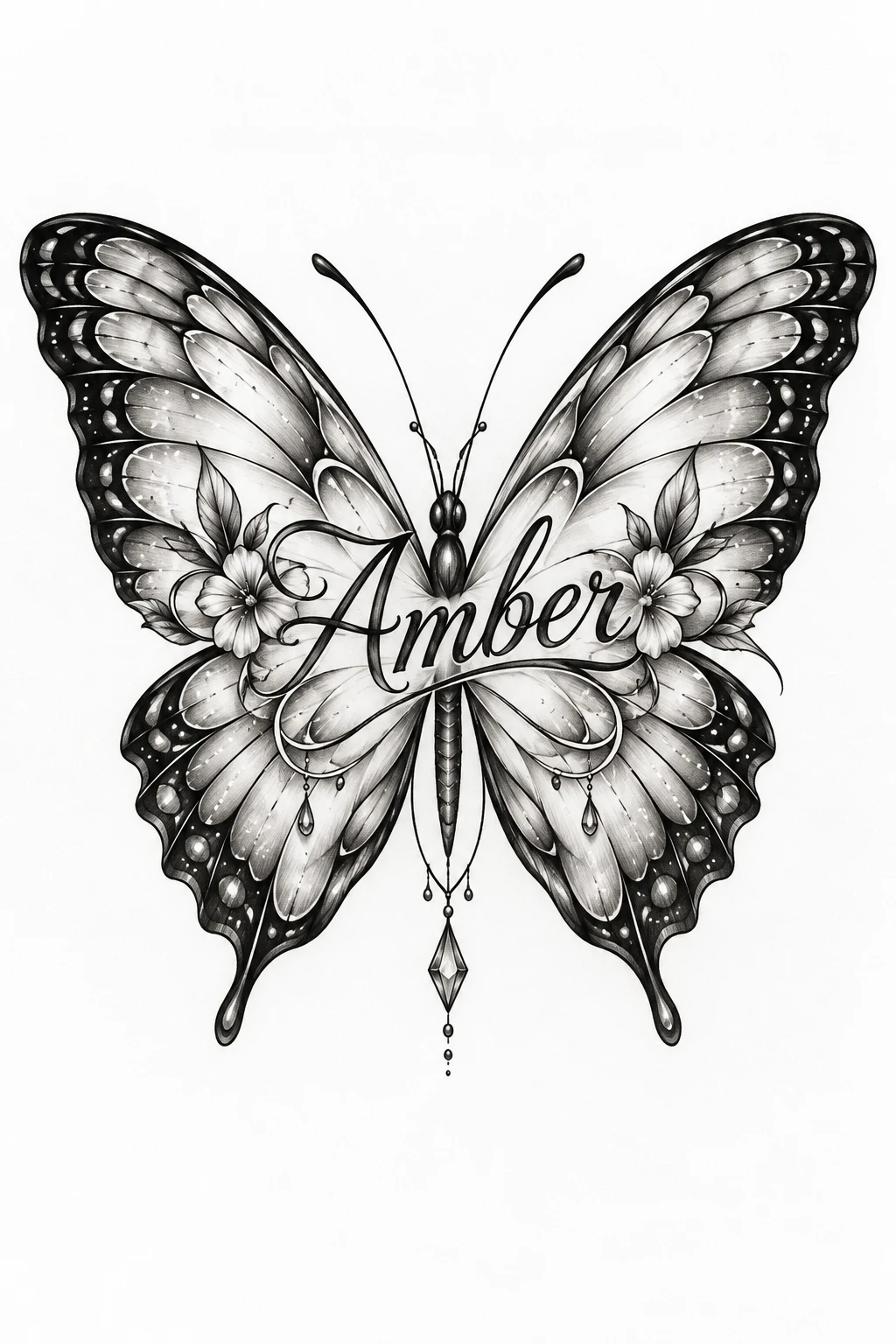 Amber Butterfly Name — butterfly name tattoo style outfit