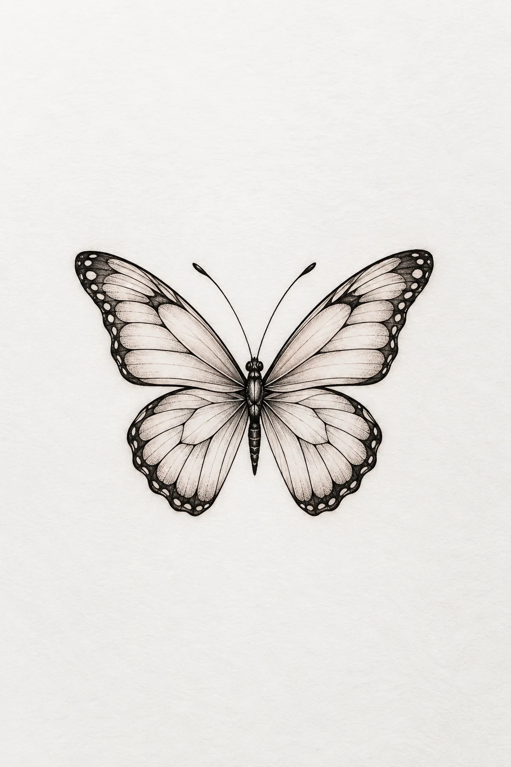 Tiny Fine-Line Butterfly Small Tattoo — butterfly small tattoo style outfit