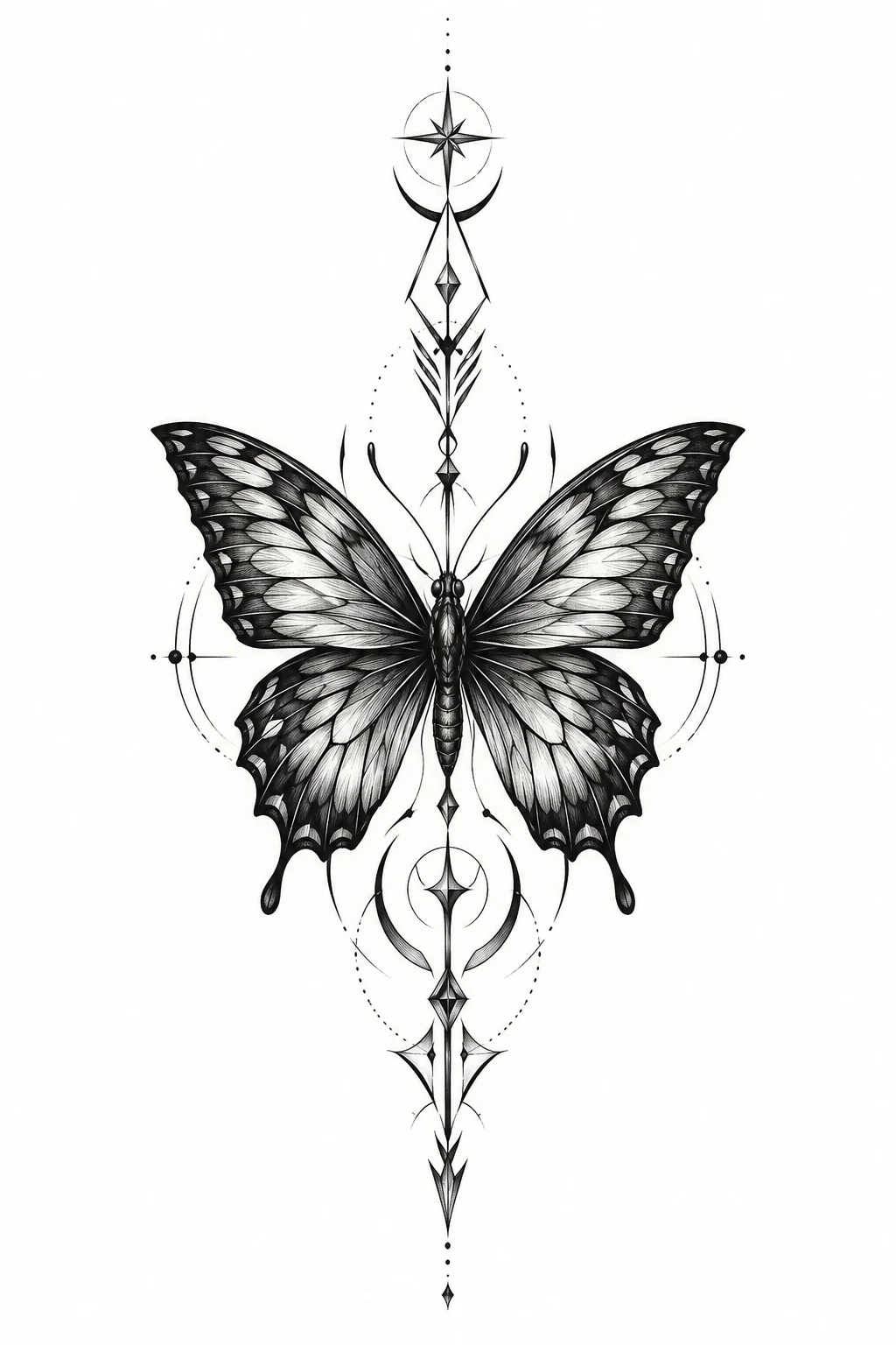 Butterfly Spine Tattoos for Men — Butterfly Spine Tattoos style outfit