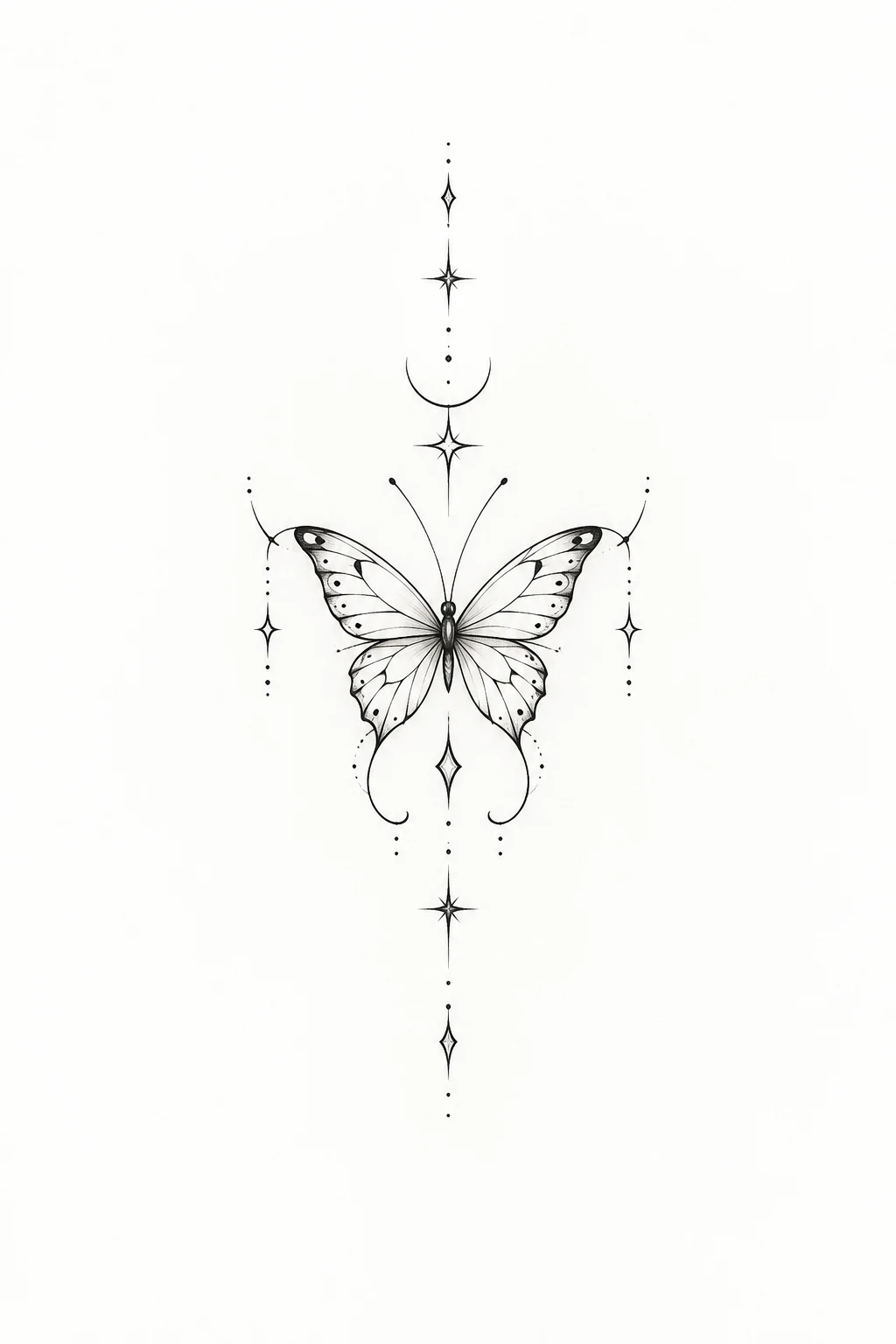Minimal Micro Butterfly — butterfly sternum tattoo style outfit
