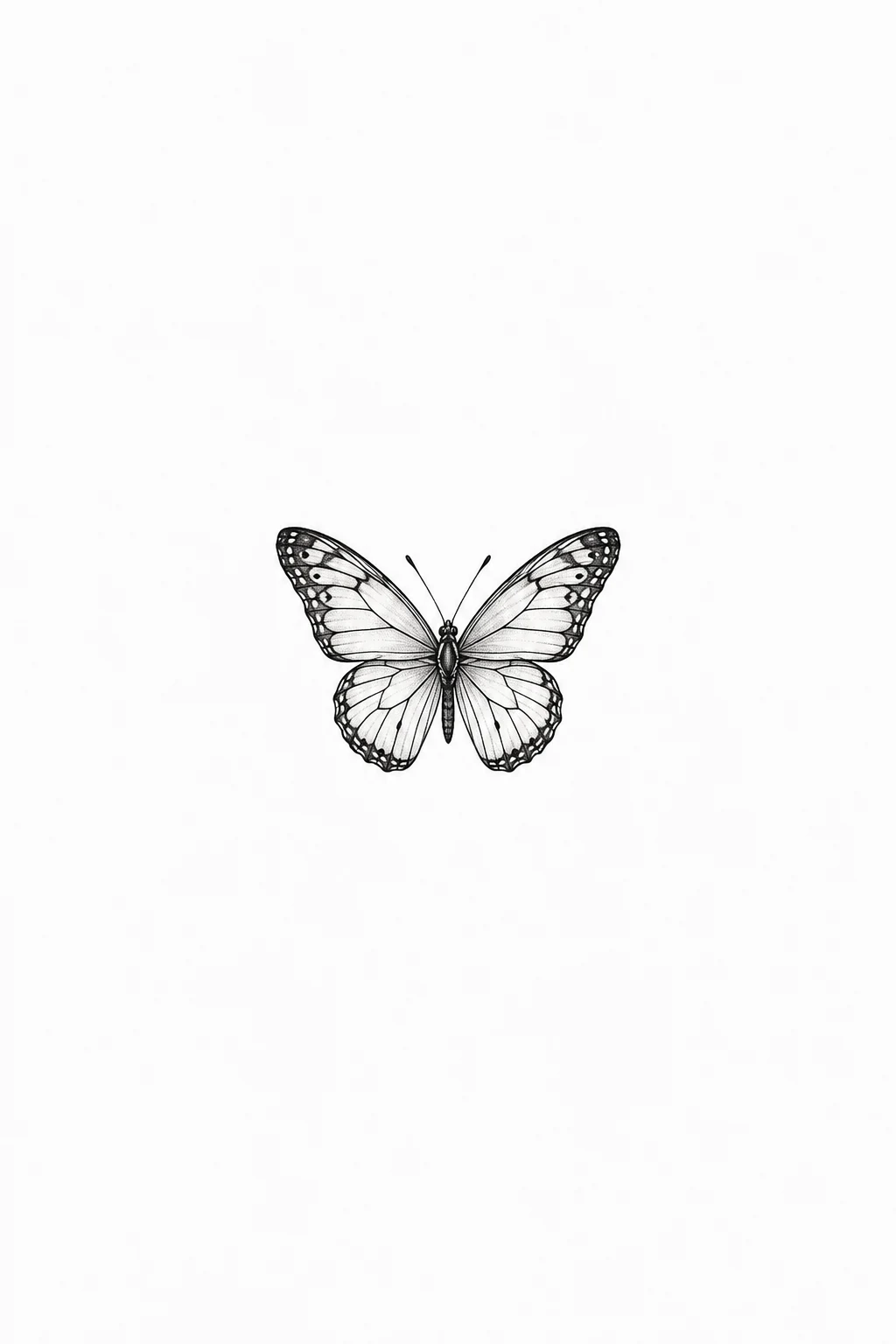 Fine-Line Mini Butterfly — butterfly stomach tattoo style outfit
