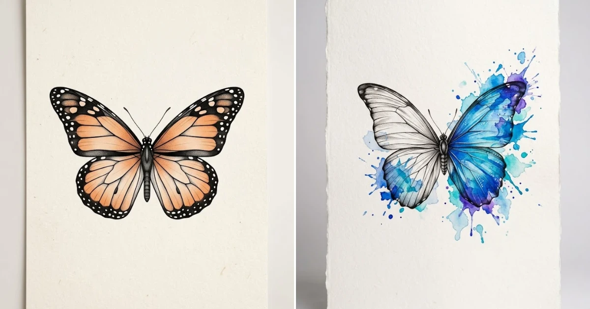Butterfly tattoo designs for women: 12 Beautiful butterfly tattoo designs for women