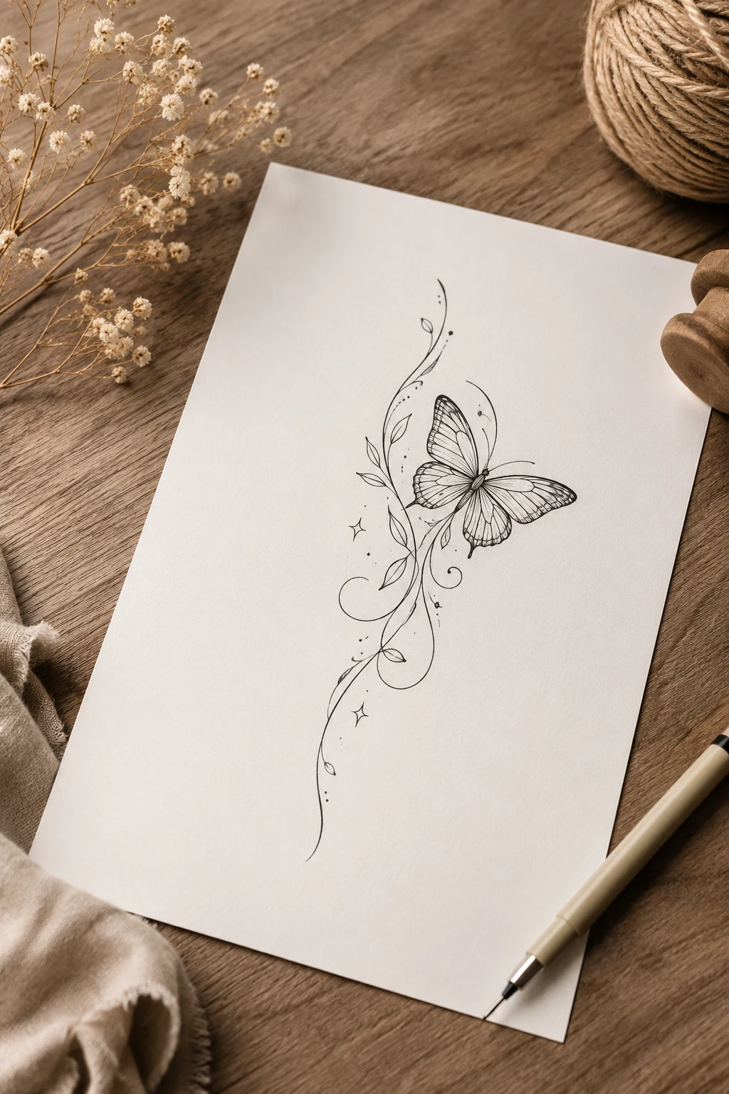 Butterfly Tattoo Fine Line for the Collarbone — butterfly tattoo fine line style outfit