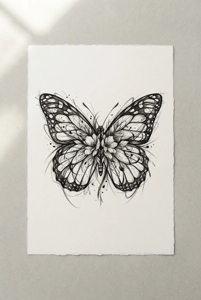 Elegant Ring-Finger Placement — butterfly tattoo finger style outfit
