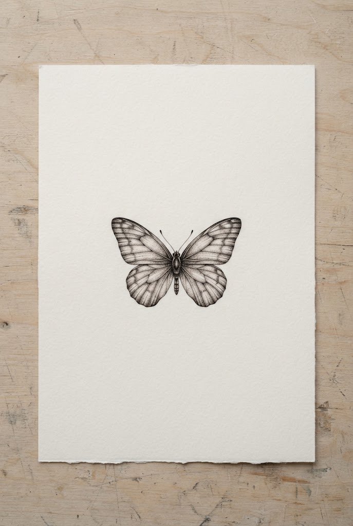 Fine-Line Micro-Realism Butterfly Tattoo Finger — butterfly tattoo finger style outfit