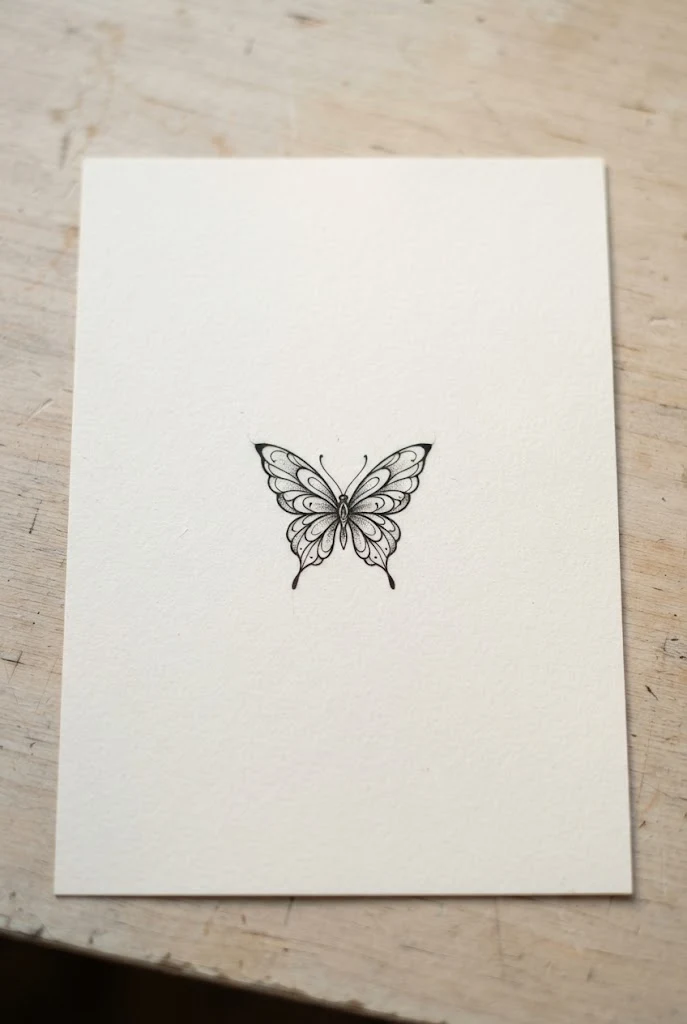 Dainty Finger Joint Butterfly Tattoo Finger — butterfly tattoo finger style outfit