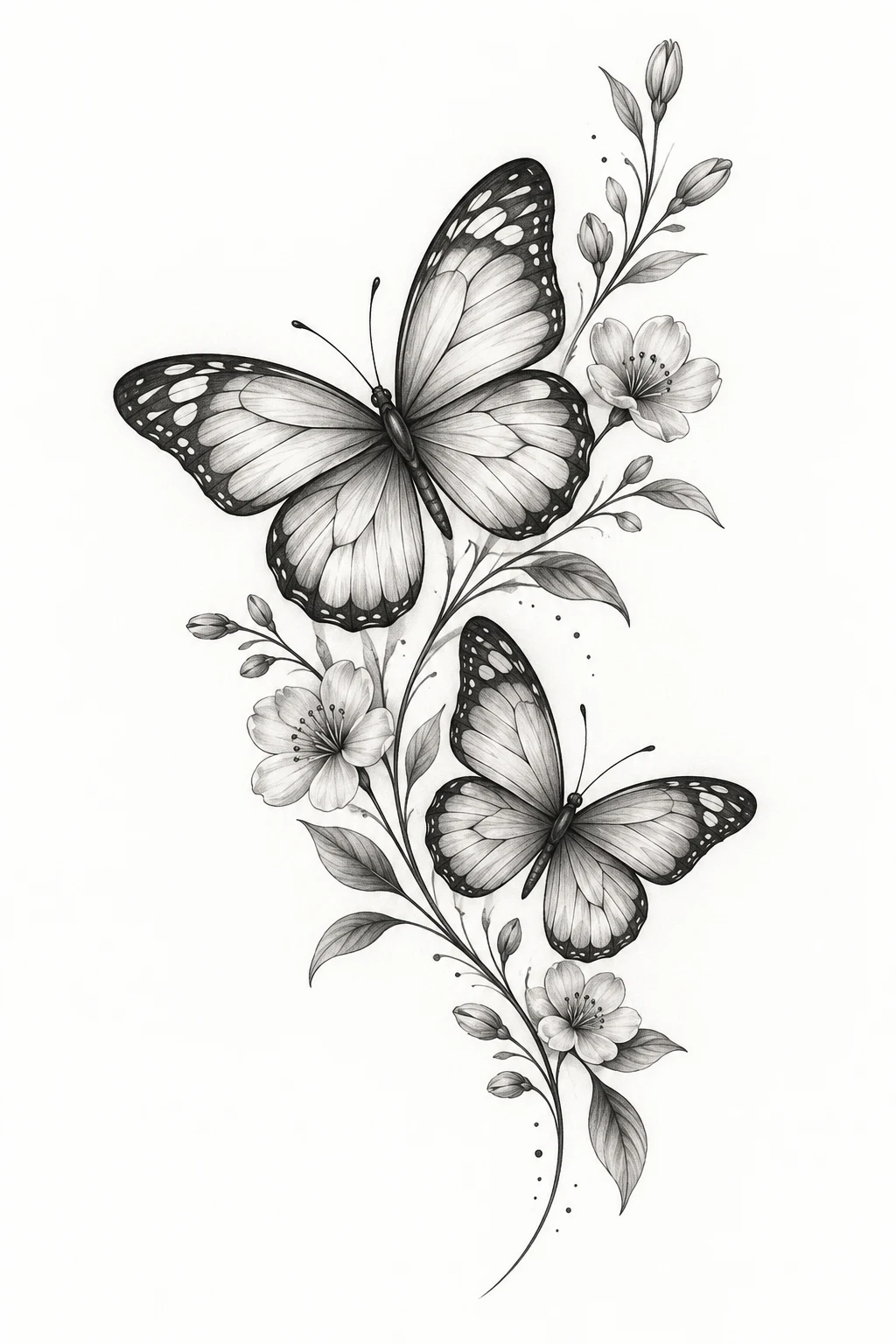 Two Butterflies for Two Generations — butterfly tattoo for lost loved one style outfit