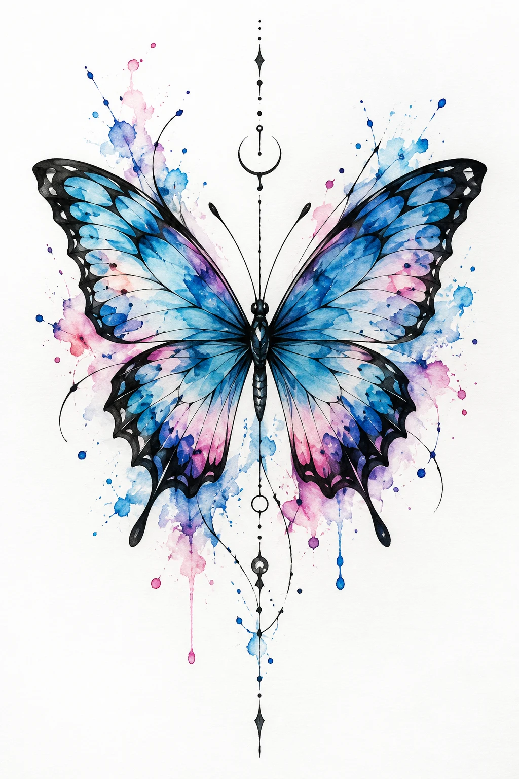 Watercolor Butterfly — butterfly tattoo forearm style outfit