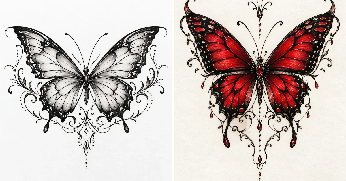 13 Butterfly Tattoo Lower Back Ideas butterfly tattoo lower back