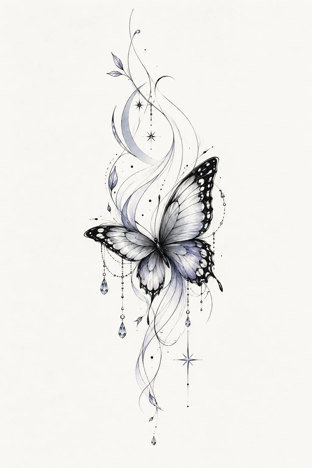 K-Drama-Inspired Butterfly — butterfly tattoo on neck style outfit