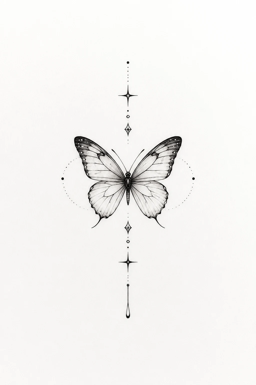 Minimalist Butterfly Tattoo on Neck — butterfly tattoo on neck style outfit