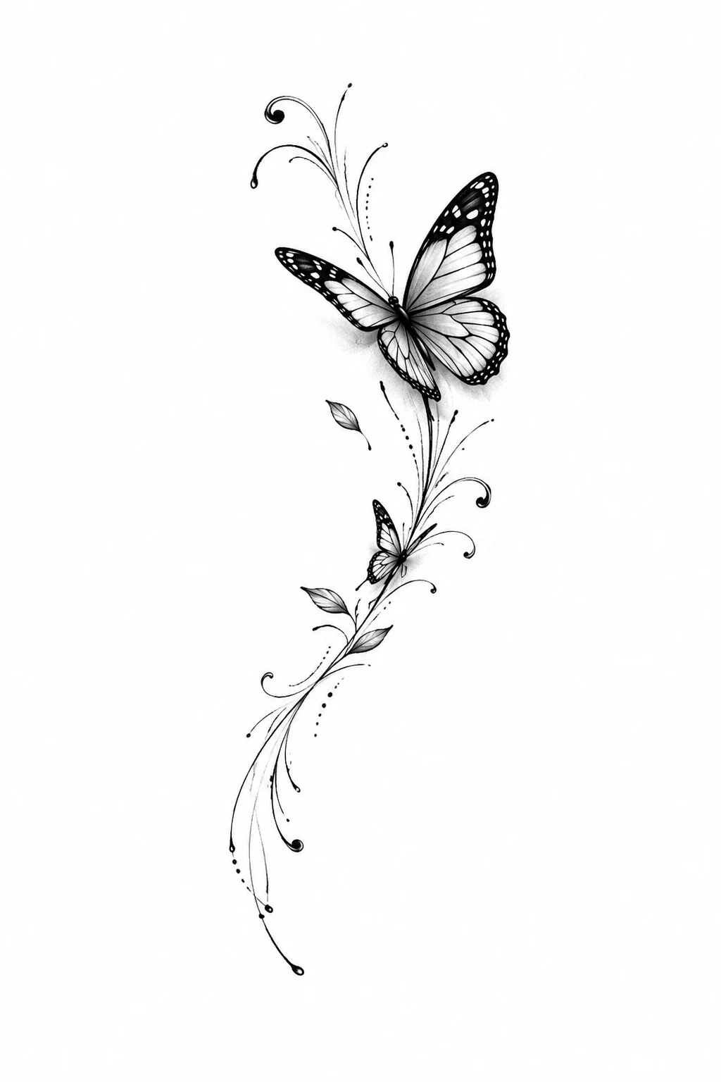 Butterfly Behind the Ear and Neck — butterfly tattoo on neck style outfit