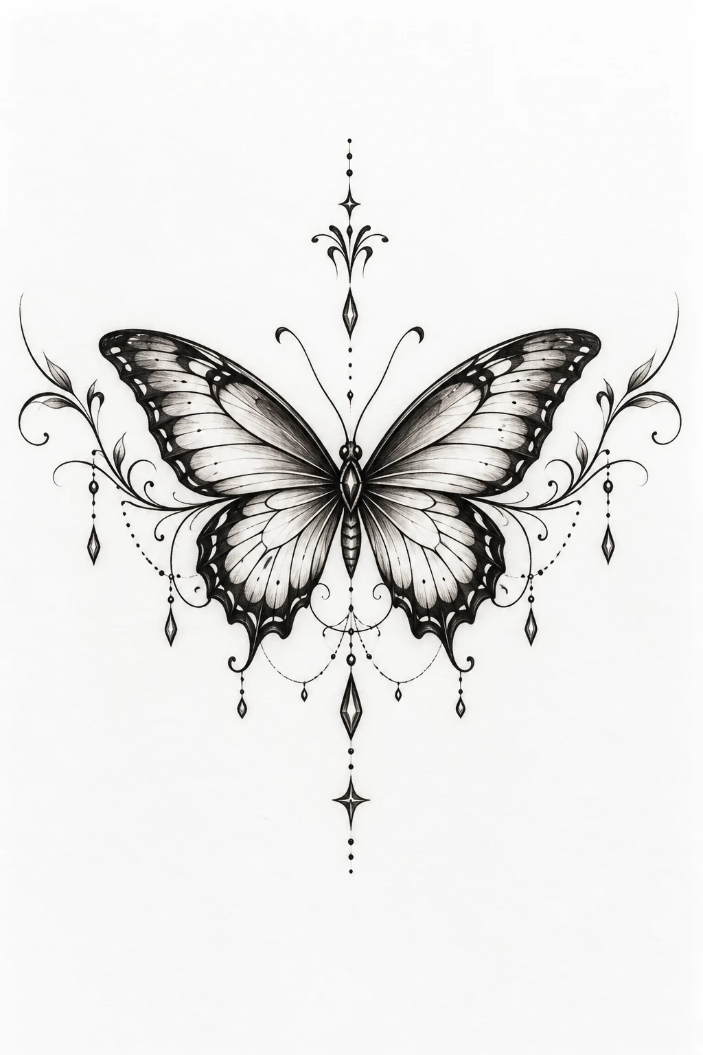 Lower-Back Butterfly — butterfly tattoo placement ideas style outfit