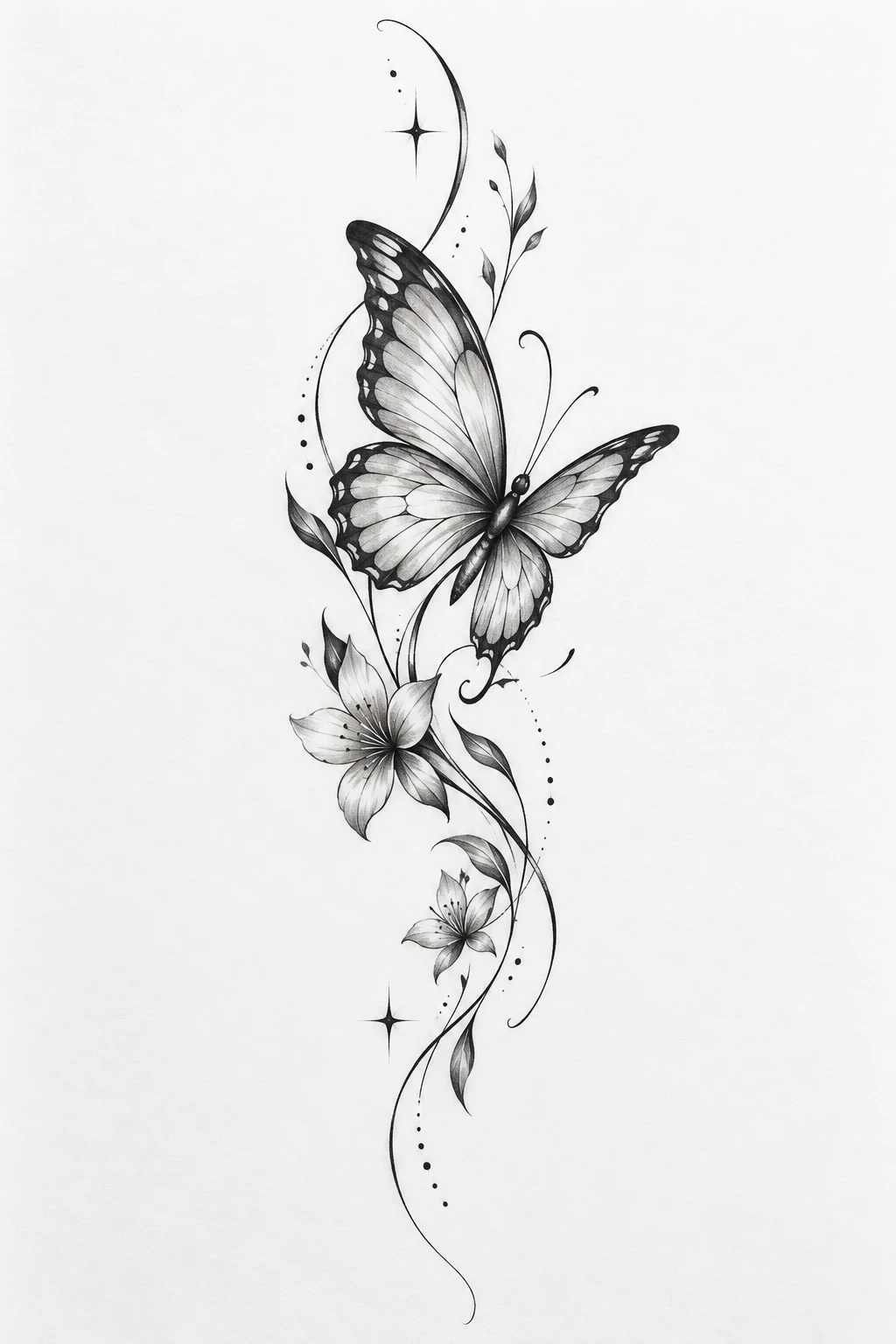 Side-Rib Butterfly — butterfly tattoo placement ideas style outfit